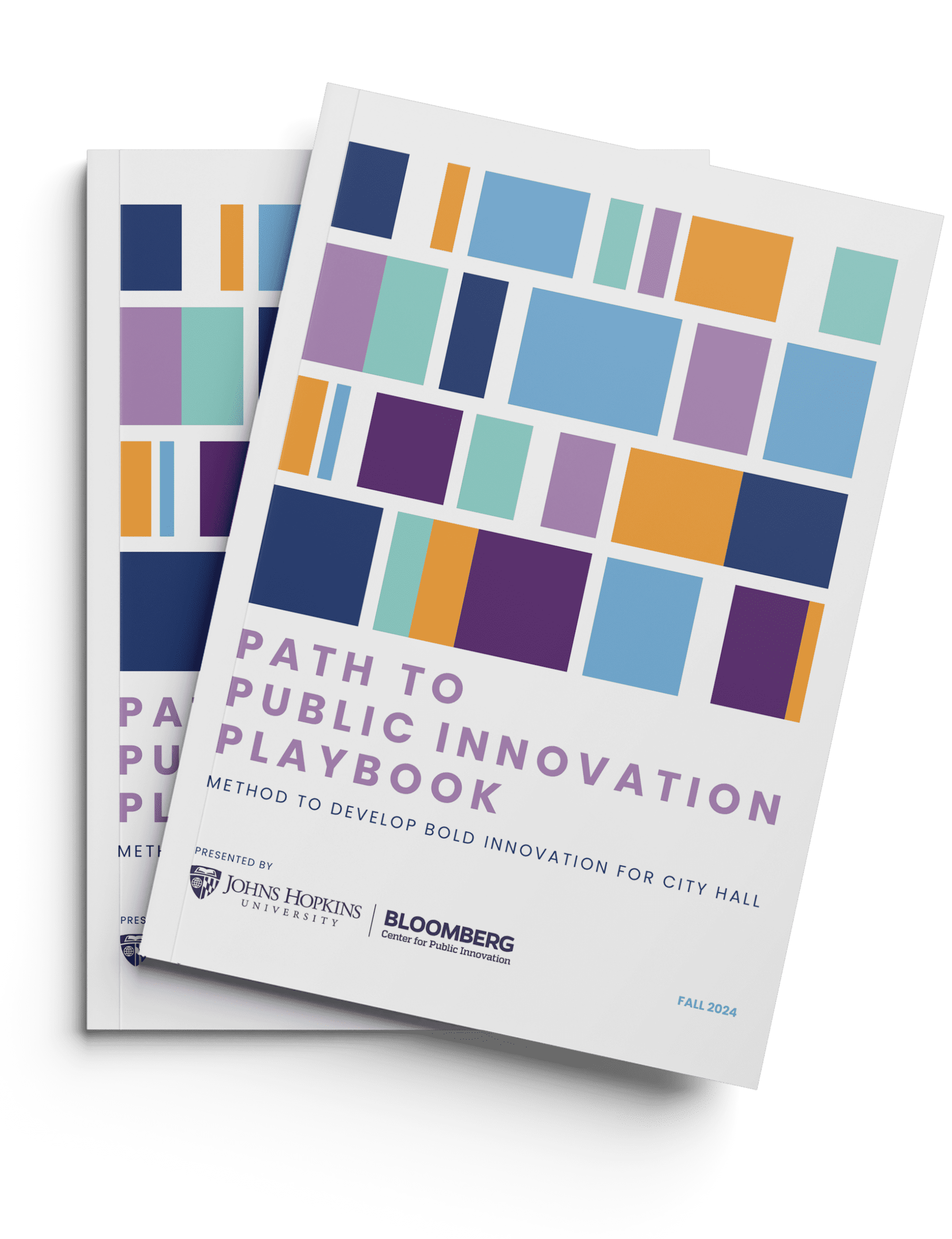 Path to Public Innovation Playbook Cover design for the Path to Public Innovation Playbook publication by the Bloomberg Center for Public Innovation at Johns Hopkins University.